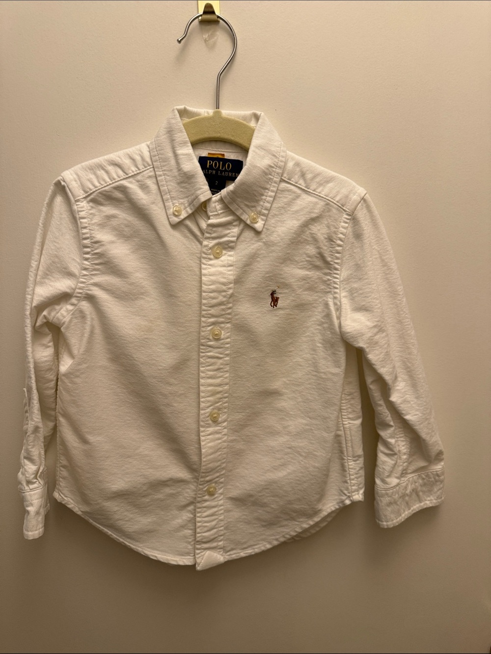 Polo by Ralph Lauren White Button-Down Oxford Shirt for Kids